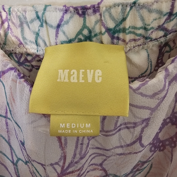 Anthropology Maeve Size M NWT 100% Silk Floral Tank - Picture 4 of 9